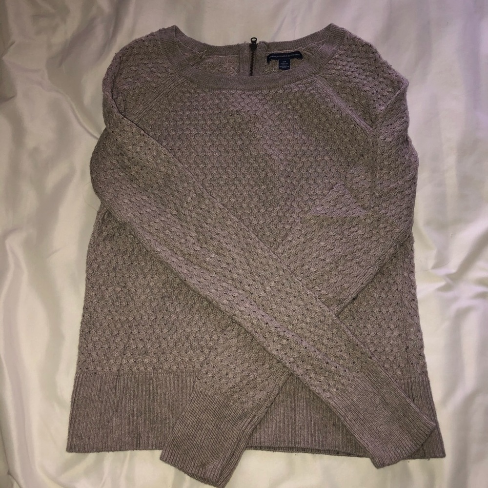 American Eagle basic tan sweater
